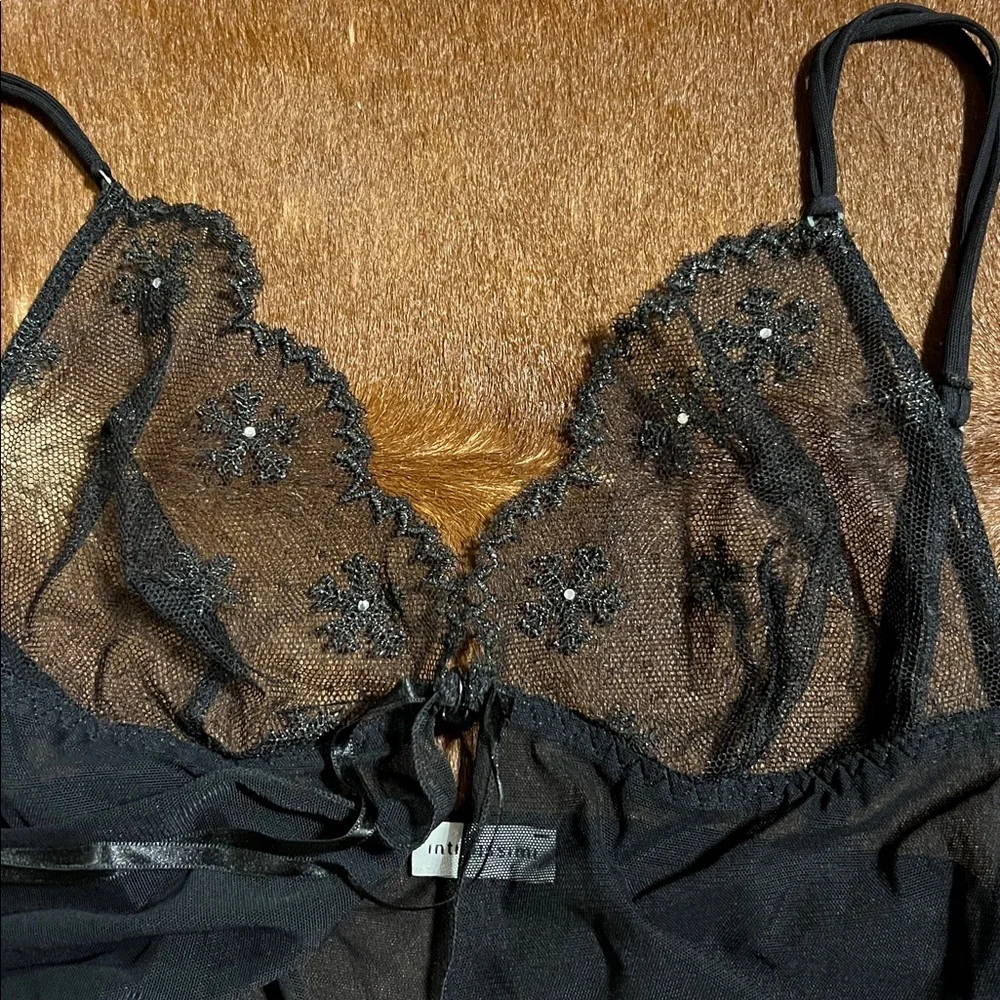 Intimissimi Black Sheer Detail Camisole, Size XS/S - Picture 6 of 10